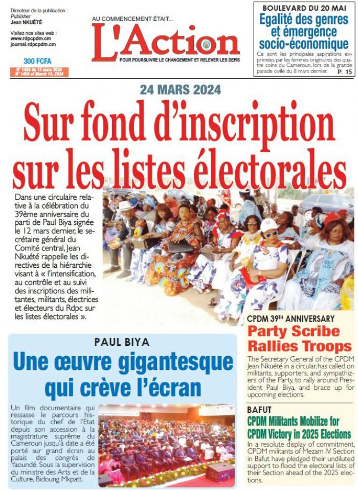 L'Action 1456 - Site Web Officiel du Journal L'Action