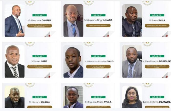 Guinée : faites la connaissance des 15 nouveaux ministres du gouvernement Bah Oury - Guinee-eco.com