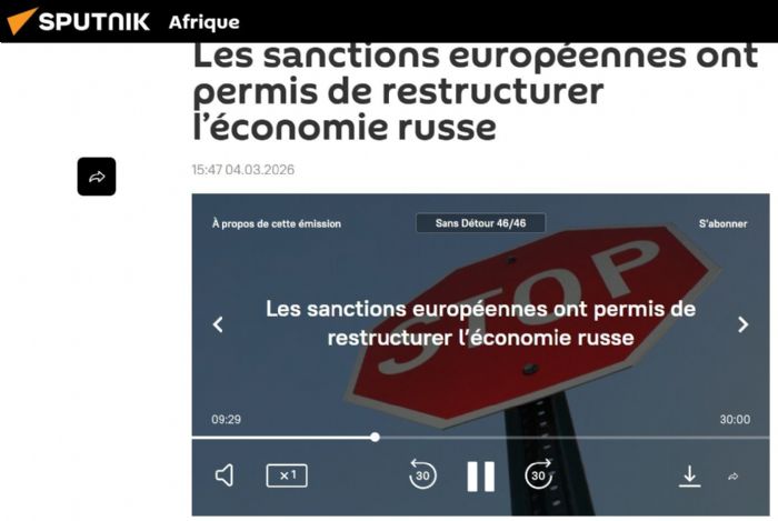 La transcription de l’émission/interview à la radio Sputnik Afrique : « Les sanctions européennes ont permis de restructurer l’économie russe »