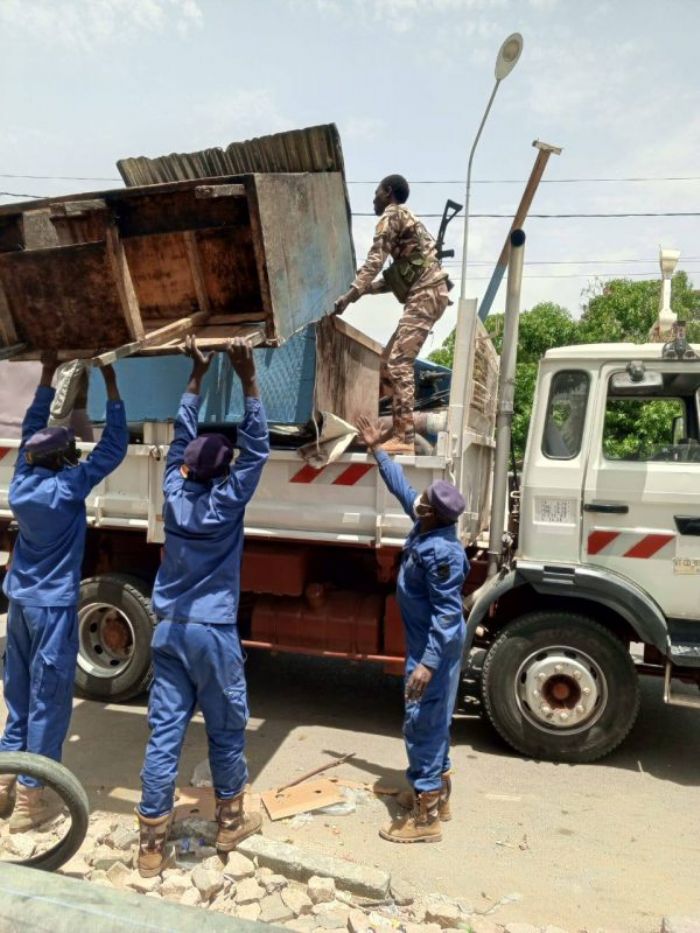 N’Djaména : la commune du 2ème arrondissement lance l’opération de dégagement