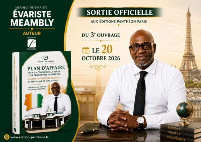 Côte d’Ivoire-02 juillet 2026-lepays225.net-Évariste Méambly signe un 3ème ouvrage de référence : L’intellectuel ivoirien poursuit son ascension entre excellence académique et réflexion sur le développement africain