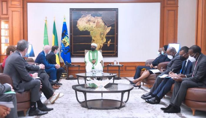 Audience:Des parlementaires français chez Ali Bongo Ondimba Audience:Des parlementaires français chez Ali Bongo Ondimba