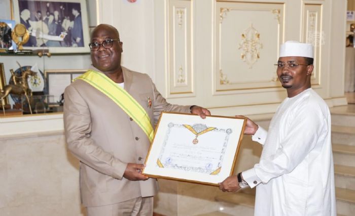 Tchad : Félix Tshisekedi élevé à la Dignité de Grand Croix de l’Ordre National - Journal Le Pays | Tchad
