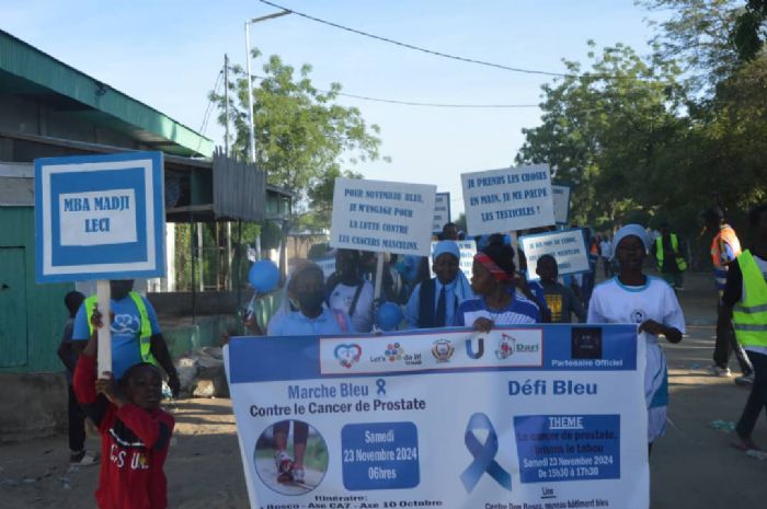 Une marche bleue pour lutter contre le cancer de prostate - Journal Le Pays | Tchad