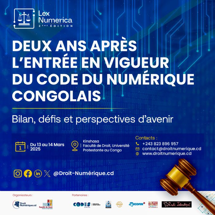 Lex-Numerica revient à Kinshasa | Droit-Numérique.cd