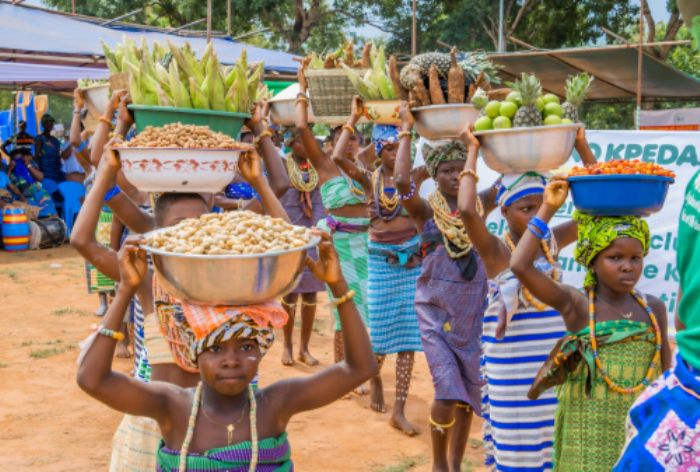 Fêtes traditionnelles : les populations de Kovié ont célébré Dukɔ Kpedazã - Site officiel du Togo, République Togolaise