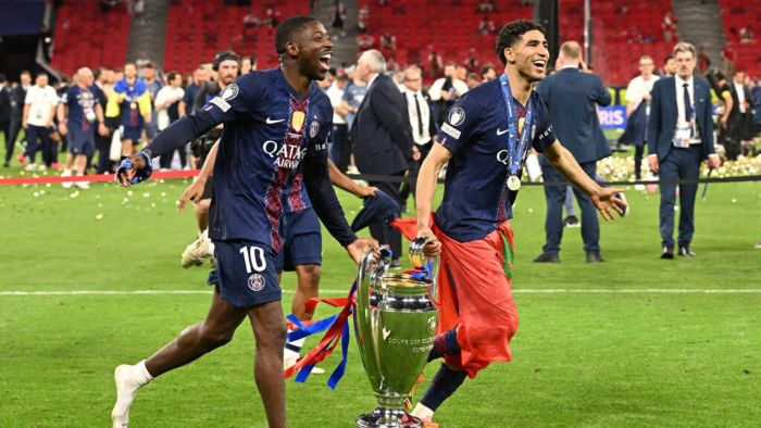 Achraf Hakimi sacré champion d'Europe avec le PSG pour la deuxième fois consécutive