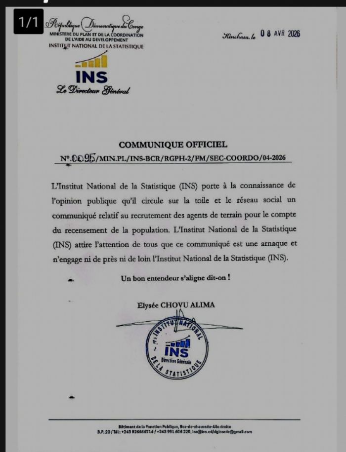 Publication d’un faux communiqué de recrutement L’INS dénonce une vaste arnaque sur la toile !