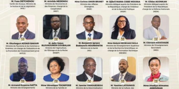 Bénin : Nomination du premier Gouvernement