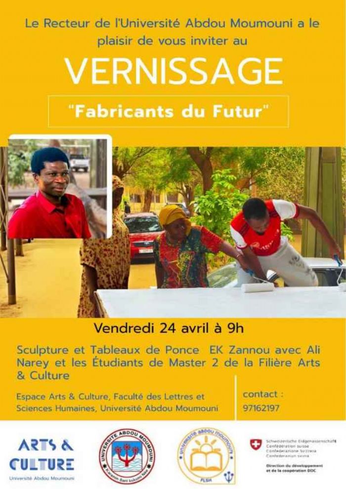 Niamey accueille le vernissage “Fabricants du Futur” avec Ali Narey et Ponce Ek Zannou