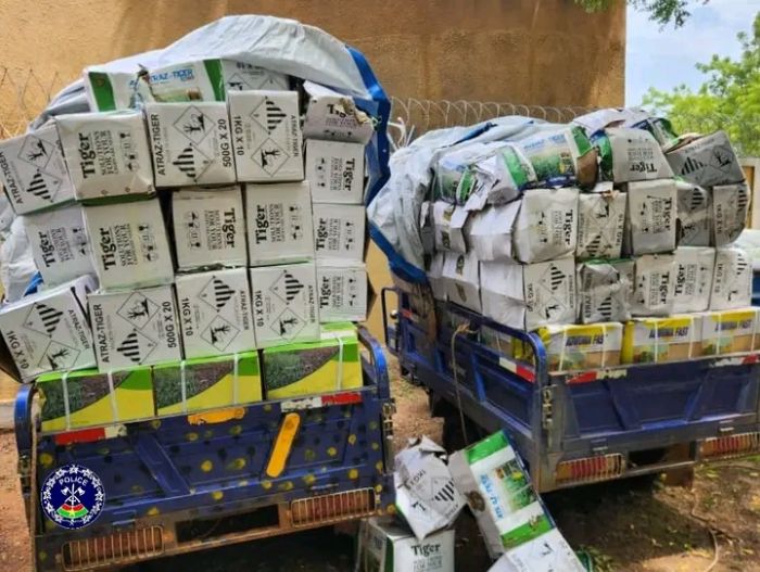 Lutte contre le trafic illicite : La Police Nationale saisit une importante quantité de pesticides et d’engrais d’une valeur de 11.000.000 FCFA à Pô
