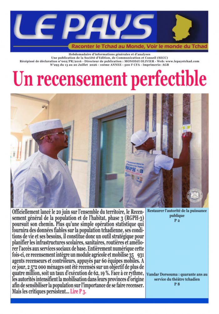 La Une de votre hebdomadaire n°295