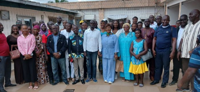 Bouaké : Marie-Laure N’Goran  présente sa vision aux journalistes